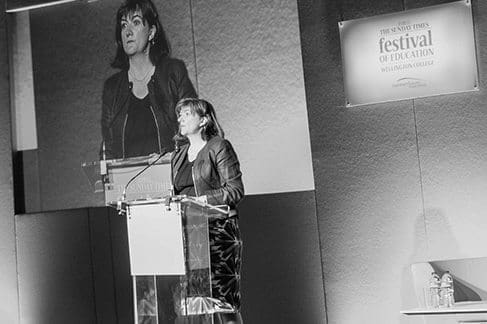 education secretary equalities minister nicky morgan mp at festival of education