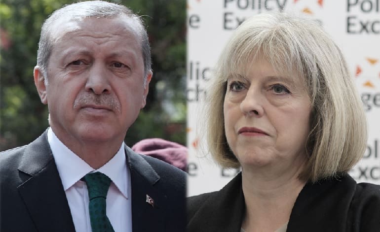 Erdogan Theresa May Turkey