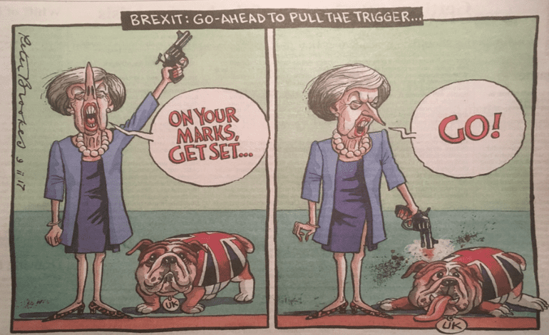 Theresa May Brexit cartoon