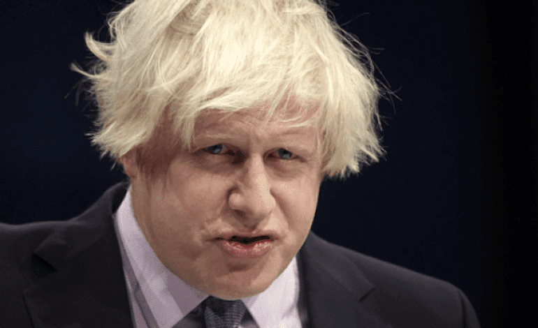 Boris Johnson menacing