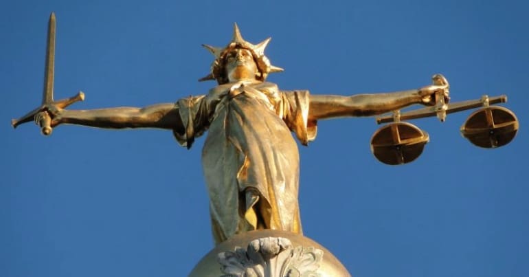 Old Bailey statue of justice
