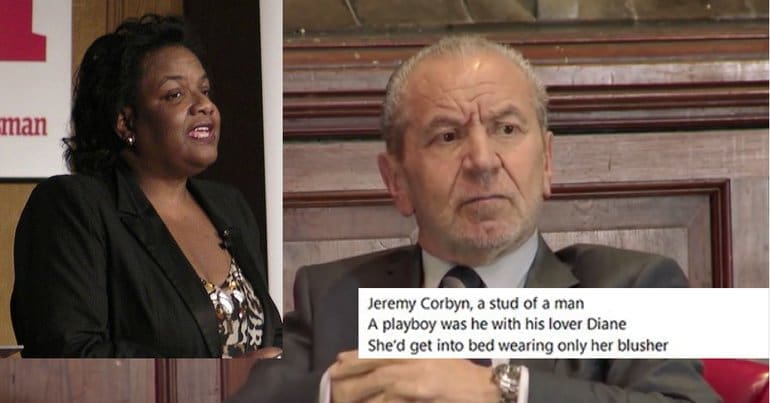 Diane Abbot and Lord Sugar