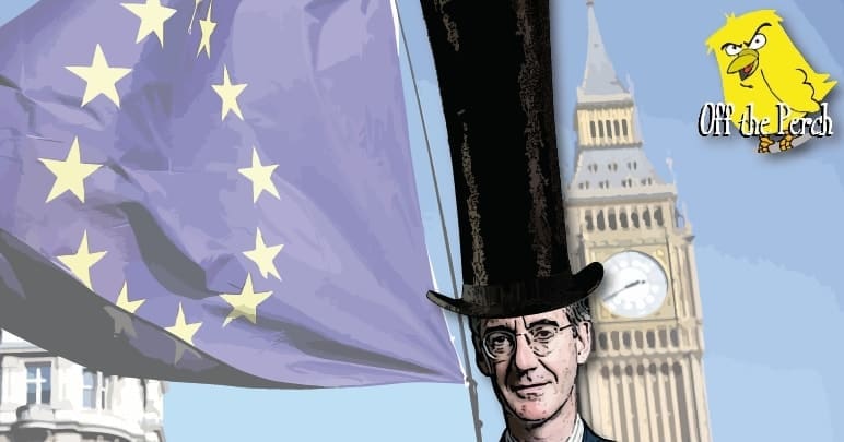 Jacob Rees-Mogg with a massive tophat