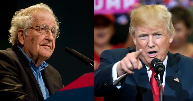 Chomsky has described Trump's antics as a distraction.
