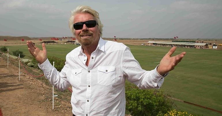 Richard Branson at a Polo event