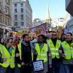 Front of anti-fascist demo with Stand Up to Racism crew - 1500 x 843
