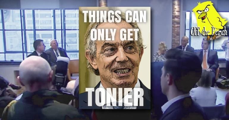 Labour MPs leaving and Tony Blair's autobiography 'Things Can Only Get Tonier'