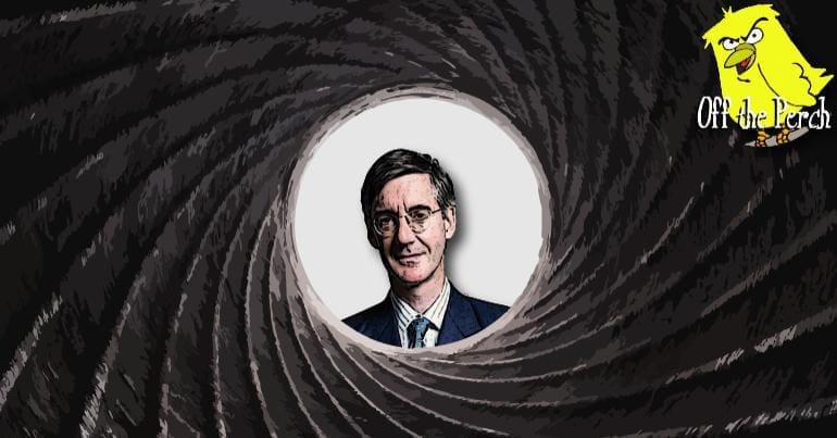 Jacob Rees-Mogg in the Bond rifle spiral