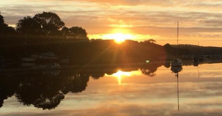 Sunrise over Penryn River