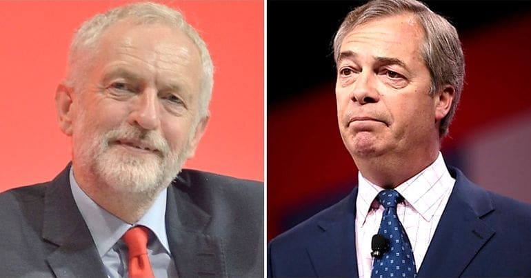 Jeremy Corbyn and Nigel Farage