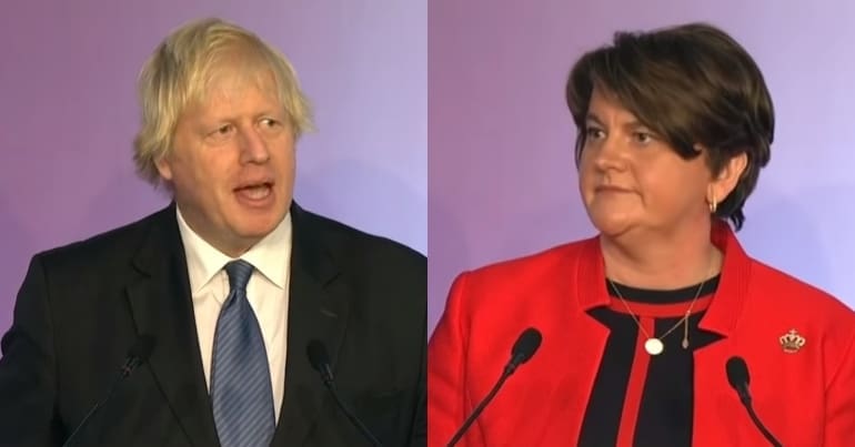 Boris Johnson and Arlene Foster