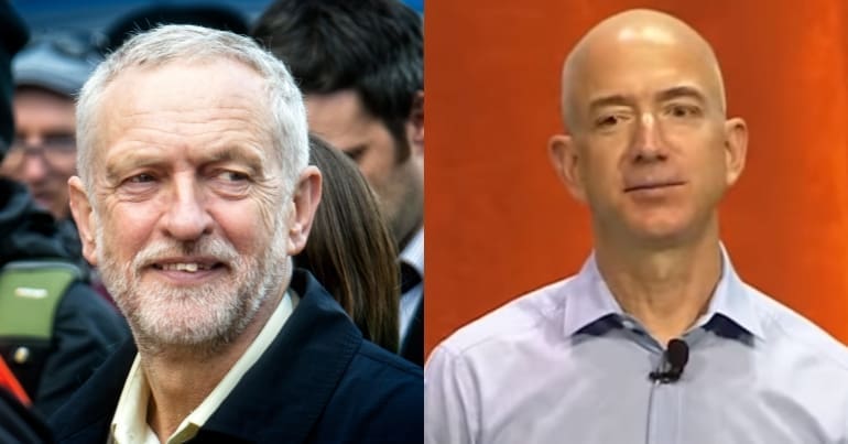 Jeremy Corbyn & Jeff Bezos