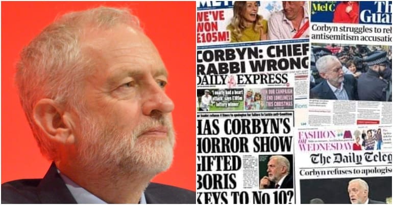 Jeremy Corbyn and today's headlines