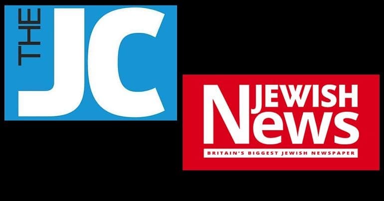 Logos of the Jewish Chronicle and Jewish News