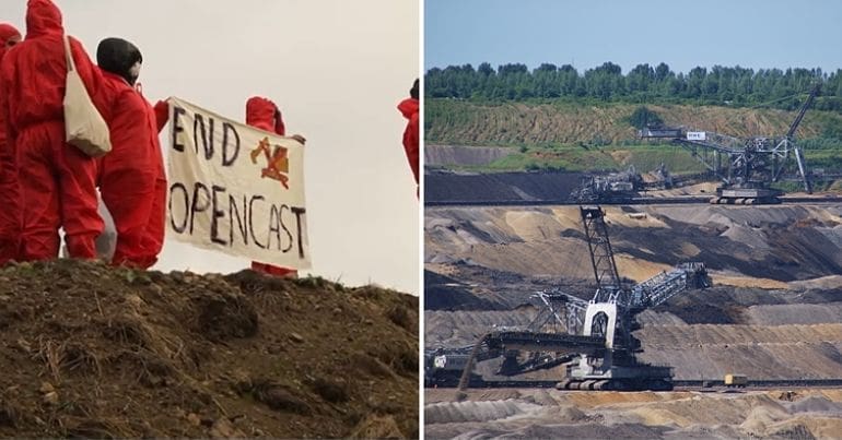 Pont Valley protesters & an opencast coal mine