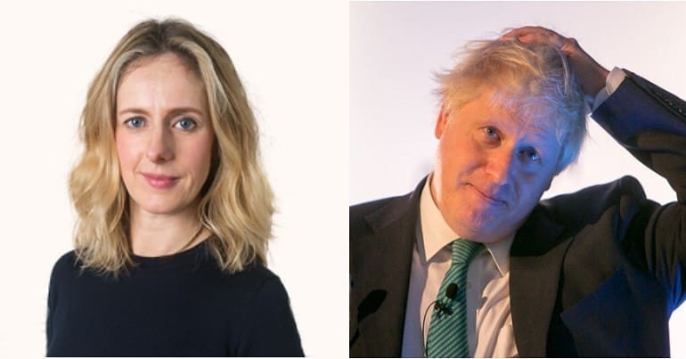 Marina Hyde and Boris Johnson