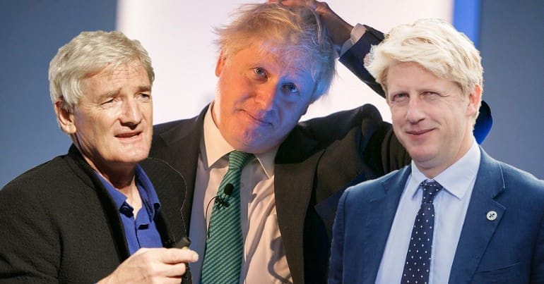Boris Johnson James Dyson and Jo Johnson