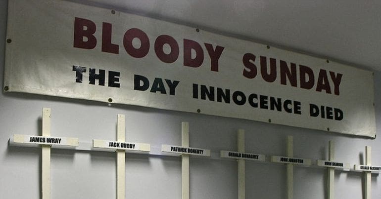 A Bloody Sunday memorial