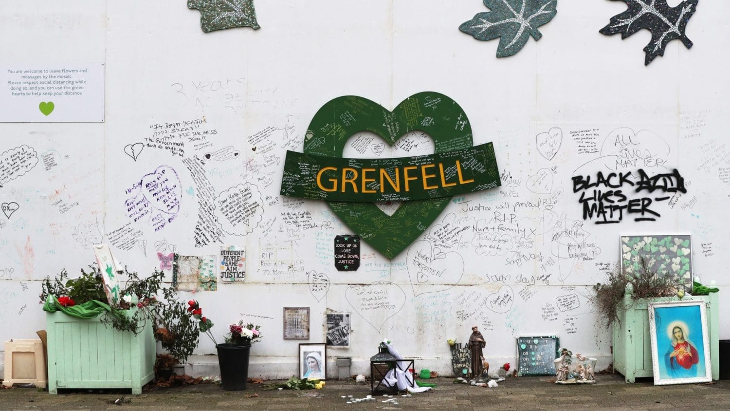 A Grenfell memorial
