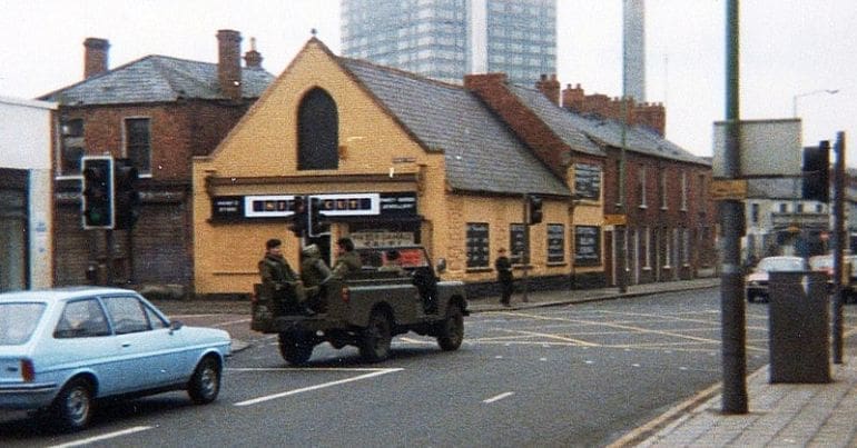 British Army patrol, Belfast