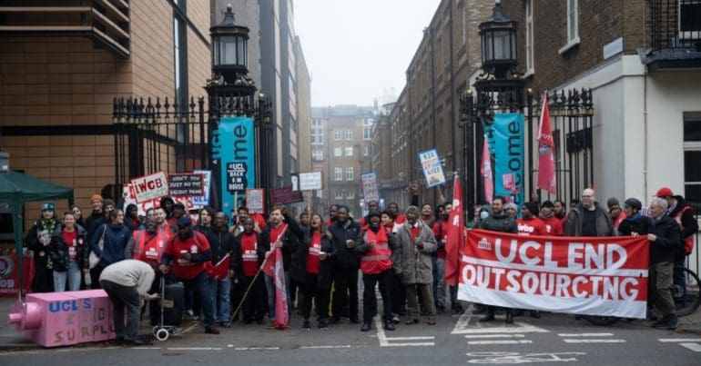 Stop outsourcing demo at UCL