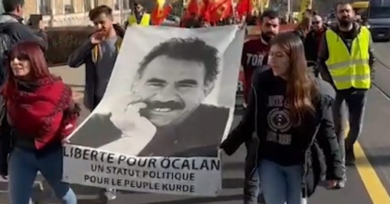 Demonstrations in support of Abdullah Öcalan - occupation of European parliament