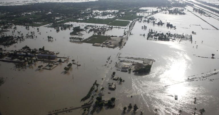 Flooding natural disaster in Punjab, Pakistan