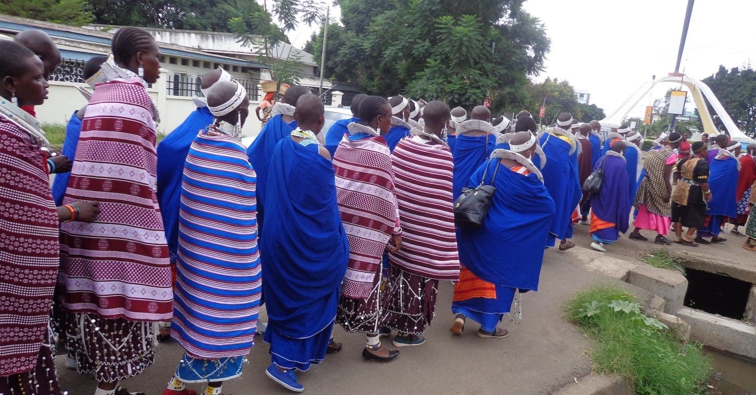 A group of Maasai women