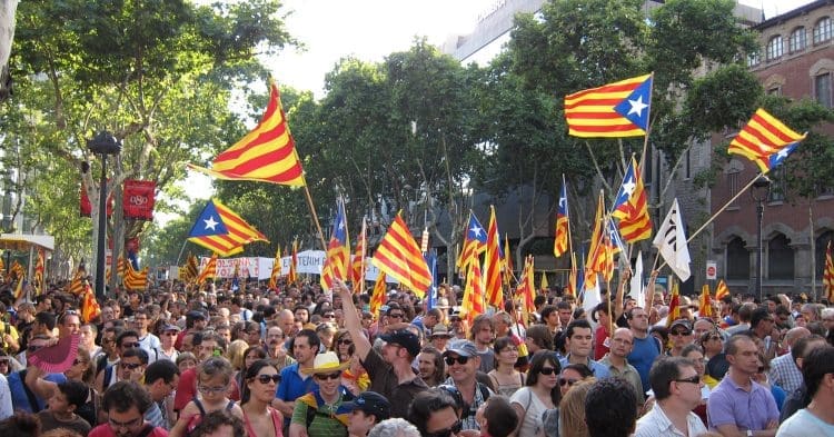 Catalonia independence march Spain
