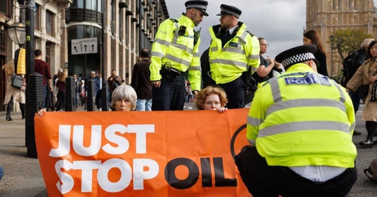 Just Stop Oil at parliament square