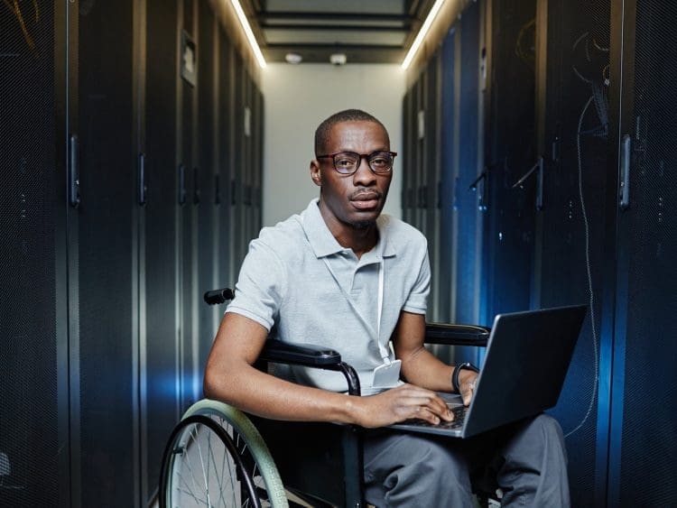 A disabled tech man new report