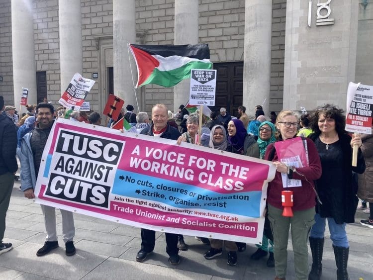 A TUSC protest local elections