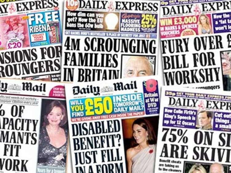 Media headlines on benefits