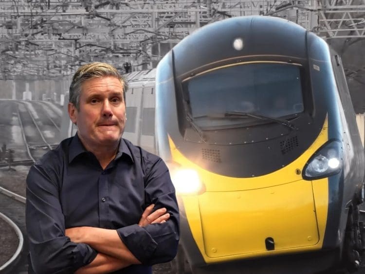 Keir Starmer and a train rail nationalisation Labour