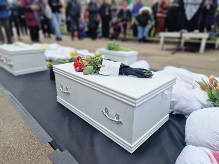 A mock coffin Bristol Israel