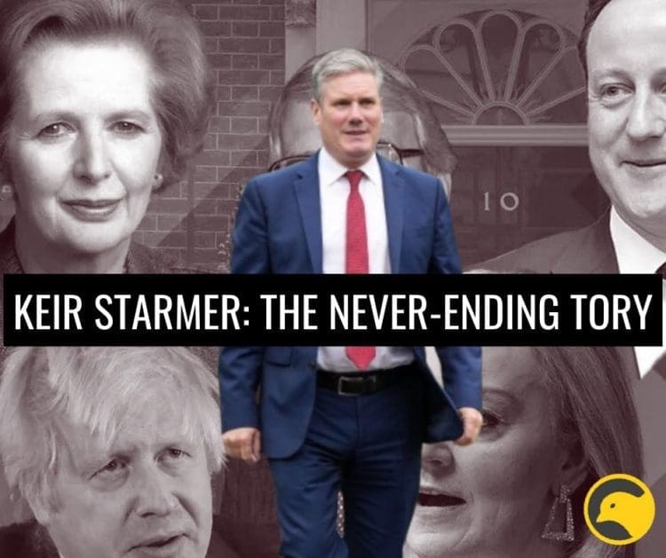 Starmer surrounded by Tories