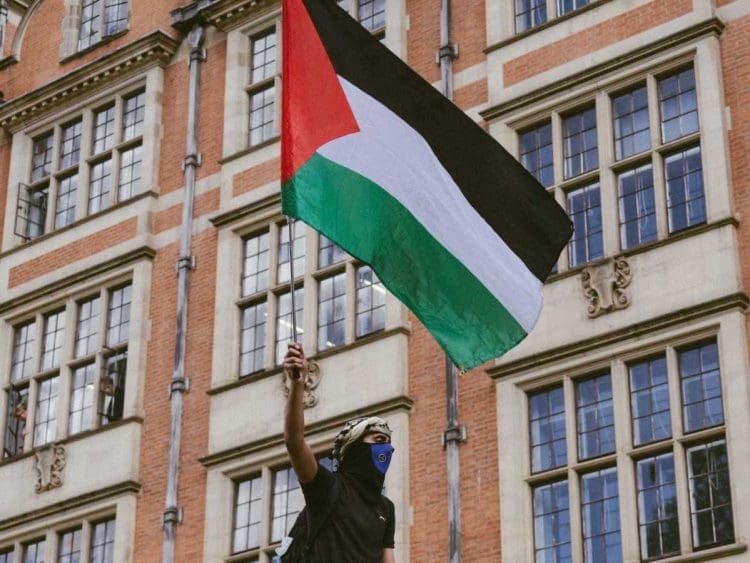 LSE Palestine flag