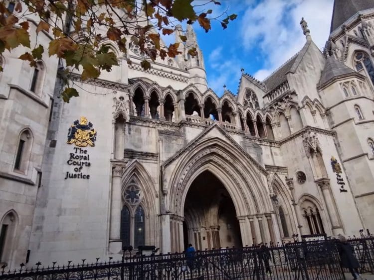 Royal Courts of Justice, London.