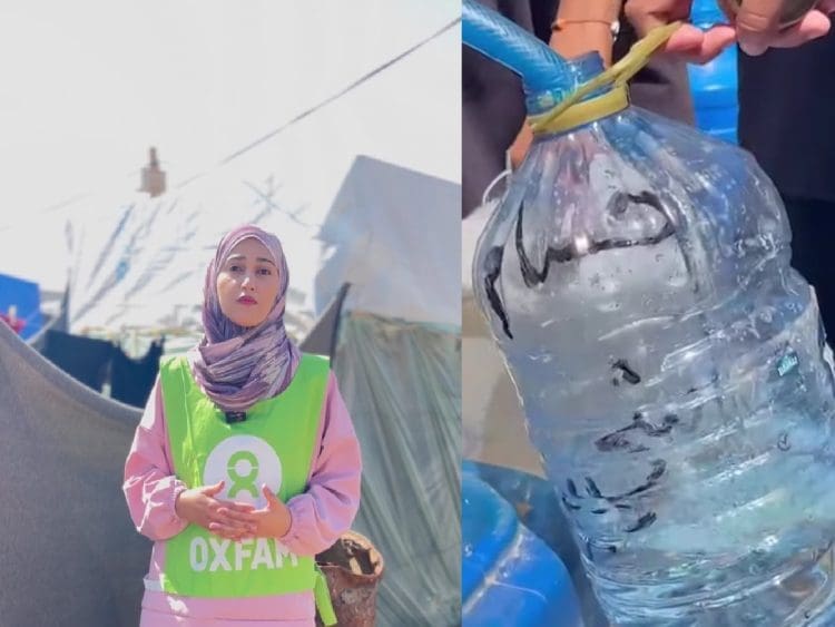 Oxfam water Gaza